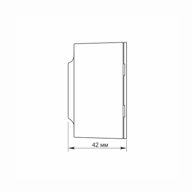 IP20 Розетка зовнішня одинарна із заземленням біла VIDEX BINERA - фото №5