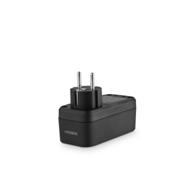 Мережевий адаптер VIDEX ONCORD з/з 1п 2.4A 2USB+USB-C Black - фото №6