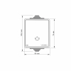IP65  Bell button gray VIDEX BINERA - photo №4