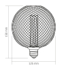 LED лампа VIDEX Filament VL-DBMC125150 4W E27 1800K Black Chainmail style - фото №3