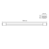 LED свiтильник лiнiйний TITANUM 45W 1.2М 6500K White (TL-BNO-45126W) - фото №6