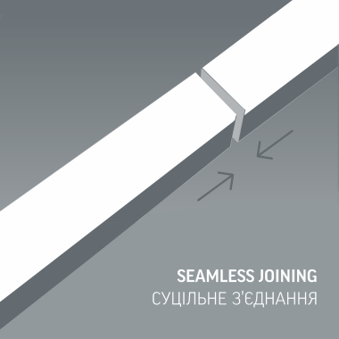 LED світильник лінійний VIDEX BN03 30W 0.6М 5000K 220V Black - фото №3