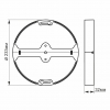 Рамка накладного монтажу безрамкового круглого світильника VIDEX (VL-DLFR-33SF)