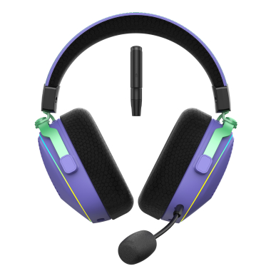 Бездротові ігрові навушники HAVIT Huaxu-X4 Purple+Black - photo №3