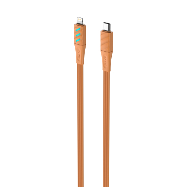 Кабель USB-C - Lightning HAVIT HV-CB6255 PD30W 1м з LED індикатором Orange - фото