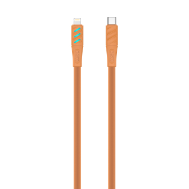 Кабель USB-C - Lightning HAVIT HV-CB6255 PD30W 1м з LED індикатором Orange - фото №2