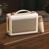 Портативна ретро колонка караоке HAVIT SK823BT 16W RGB Beige - фото №8