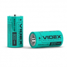 Акумулятор Videx літій-іонний 16340 (без захисту) 800mAh bulk/1шт