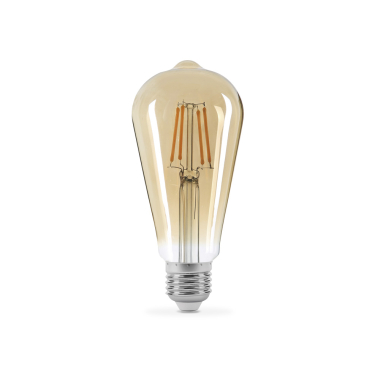 LED лампа TITANUM  Filament ST64 6W E27 2200K бронза - фото №2