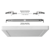 LED світильник квадратний VIDEX DL6S 18W 3000K-4000K-6500K White - фото №10