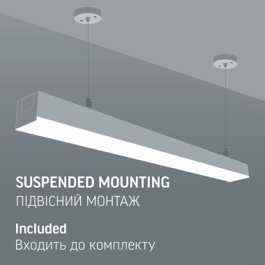 LED світильник лінійний VIDEX BN03 50W 1.2М 5000K 220V Black - фото №4