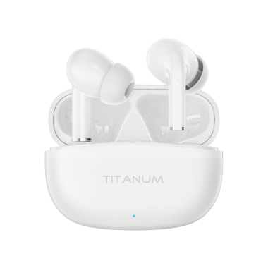 Бездротові TWS навушники TITANUM TW11 White - фото №5