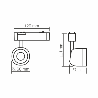 Magnetic Track Light VIDEX LA76B 8.5W 4000K 48V Black - photo №10