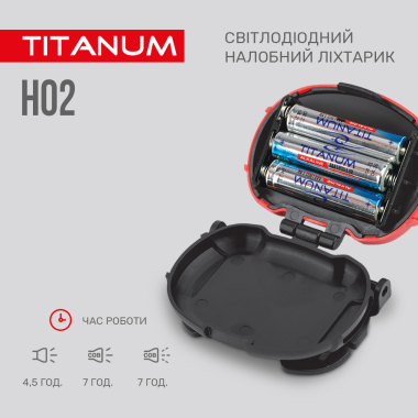 Налобний світлодіодний ліхтарик TITANUM TLF-H02 100Lm 6500K - фото №8
