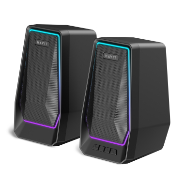 Стерео колонки HAVIT SK769BT USB 10W RGB Black - фото