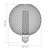 LED лампа VIDEX Filament VL-DWMC125150 4W E27 1800K White Chainmail style - фото №3