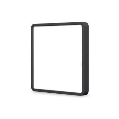 LED Світильник накладний квадрат VIDEX 24W 5000K Black - фото №2