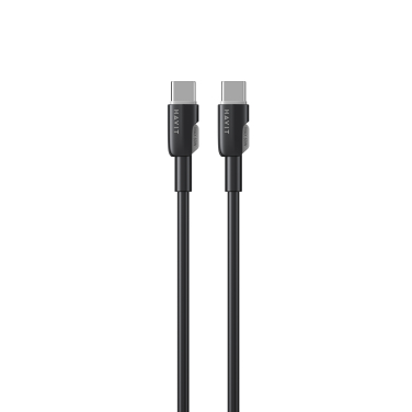 Кабель USB-C - USB-C HAVIT CB308C PD60W 3A 1м Black (силіконовий) - фото