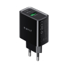 Зарядний пристрій HAVIT HV-UC111 20W USB+USB-C Black - фото 