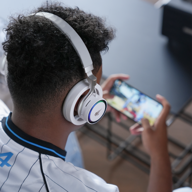 Бездротові ігрові навушники HAVIT Fuxi-H8 White + Gray - фото №9