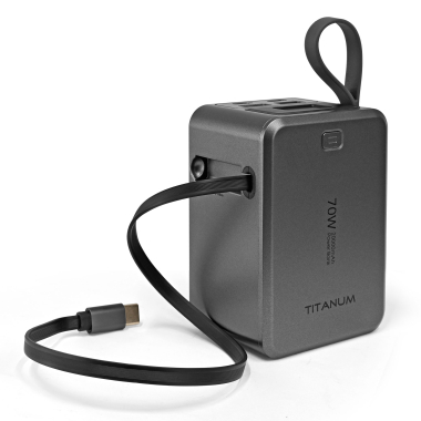 Павербанк 20000mAh TITANUM WP049 PD70W Grey - photo №12