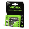 Alkaline Battery VIDEX LR03/AAA 4pcs Blister Card - photo 