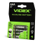 Alkaline Battery VIDEX LR03/AAA 4pcs Blister Card - photo