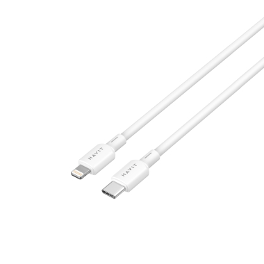 Кабель USB-C - Lightning HAVIT CBX311 PD30W 3A 2м White - фото №4