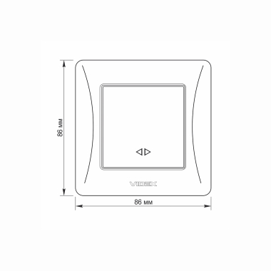 Вимикач одноклавішний проміжний срібний шовк VIDEX BINERA - фото №5