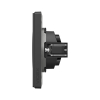 Single socket coal black VIDEX NOTA (VF-NT-SK1-BL) - photo №3