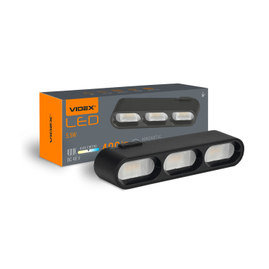 Magnetic Track Light VIDEX LD13B 5.5W 4000K 48V Black - photo