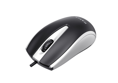 Дротова миша HAVIT HV-MS871 USB Gray (1200 DPI, 3 кл) - фото №3