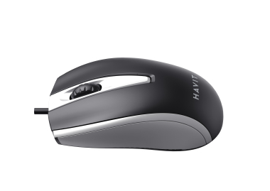 Дротова миша HAVIT HV-MS871 USB Gray (1200 DPI, 3 кл) - фото №4