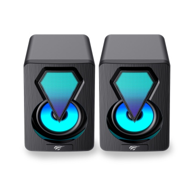Ігрові колонки HAVIT HV-SK210 mini PRO USB 2.0 RGB Black - фото №4