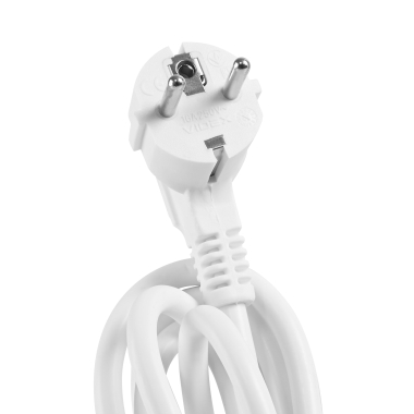 Мережевий подовжувач VIDEX ONCORD з/з 4п 3м (3x1.5мм) з кнопкою White - фото №7