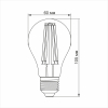 LED лампа VIDEX Filament A60F 10W E27 4100K - фото №3
