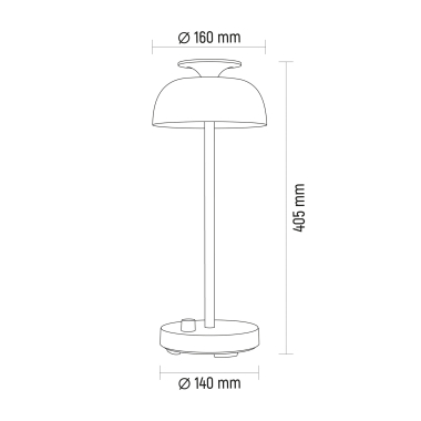LED лампа настiльна з акумулятором VIDEX VL-TF23W 8.5W 4000K+RGB White - фото №12