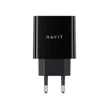 Зарядний пристрій HAVIT HV-UC111 20W USB+USB-C Black - фото №2