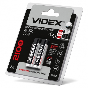 Batteries Videx HR6/AA 2100mAh double blister/2pcs