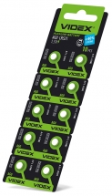 Батарейка годинникова Videx AG 0/LR521 BLISTER CARD 10 шт