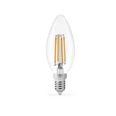 LED лампа TITANUM  Filament C37 4W E14 4100K - фото №2
