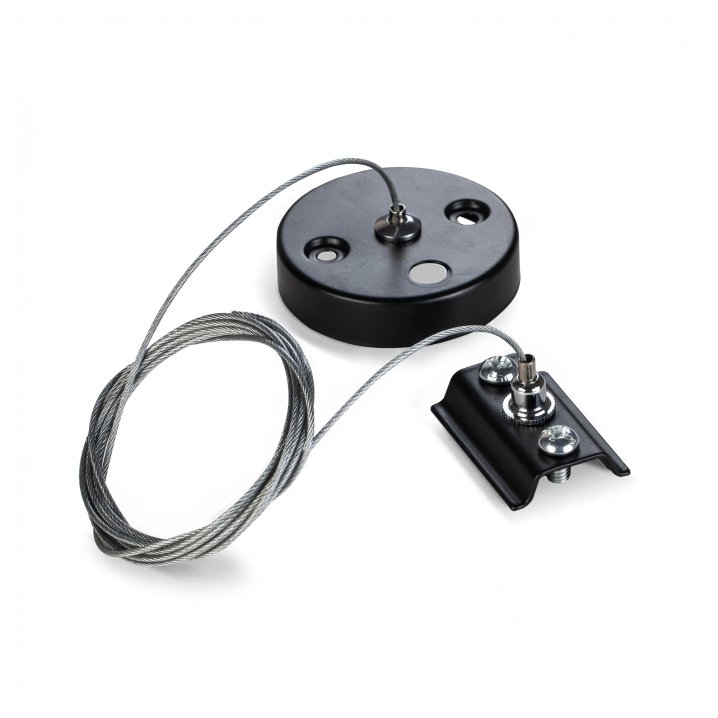 Набір для підвісного монтажу для шинопровода VIDEX чорний - фото