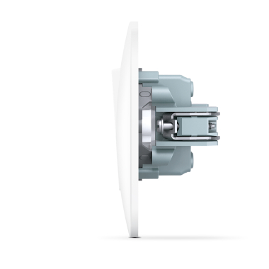 Вимикач одноклавішний прохідний білий VIDEX BINERA - фото №4