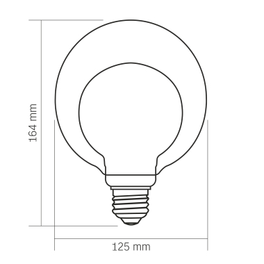 LED лампа VIDEX Filament VL-DG125-BB80LF 3.5W E27 3000K Bulb in bulb - фото №3
