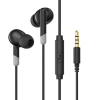 Вакуумні навушники з мікрофоном HAVIT E301P Black - фото 