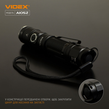  LED Portable Flashlight A105Z VIDEX 1200Lm 5000K - photo №11