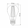 LED лампа VIDEX Filament A60FF 08W E27 1200K - фото №3