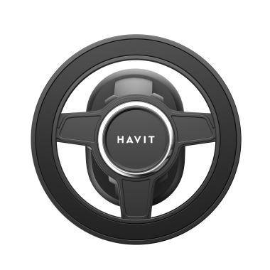 Автотримач для телефону магнітний на дефлектор HAVIT ST7181 Black - photo №2