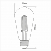 LED лампа VIDEX Filament ST64FA 10W E27 2200K
