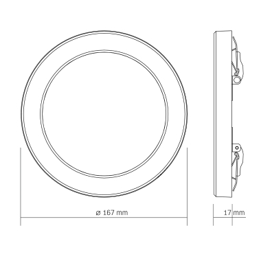 LED світильник круглий VIDEX DL6R 12W 3000K-4000K-6500K White - фото №6